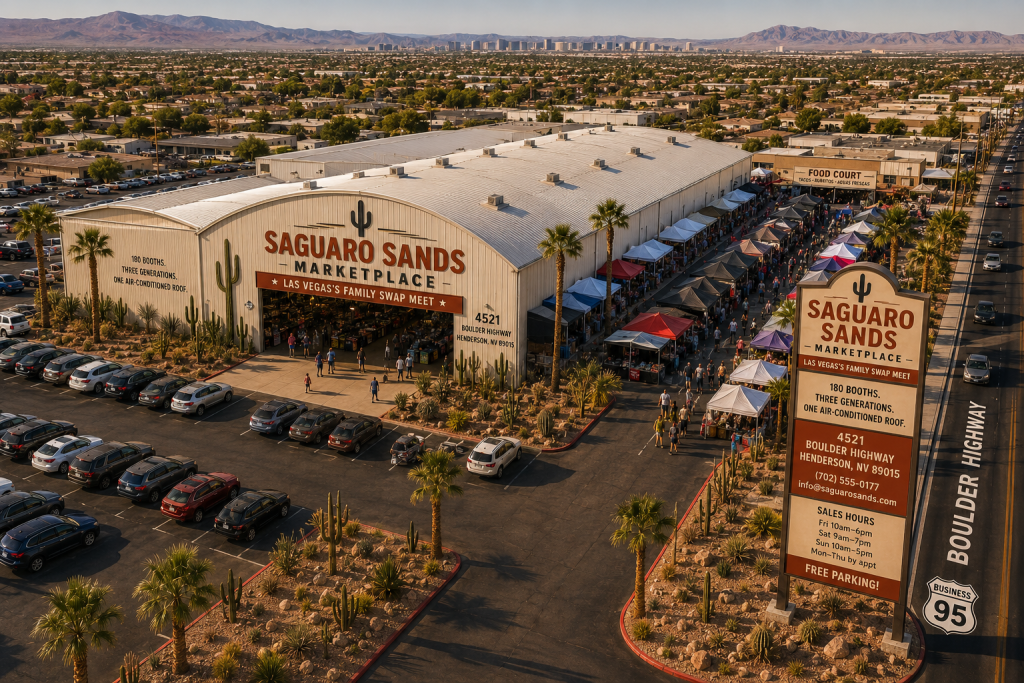Aerial view of Saguaro Sands Marketplace &mdash; the MMI live demo venue